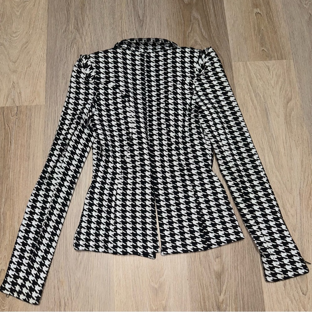 Xtaren Black & White Houndstooth Blazer - Size Small - Picture 3 of 5